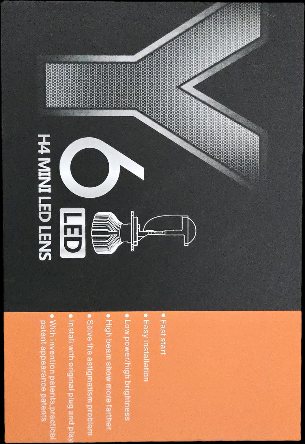 KIT LED H4 MINI LENTICOLARE