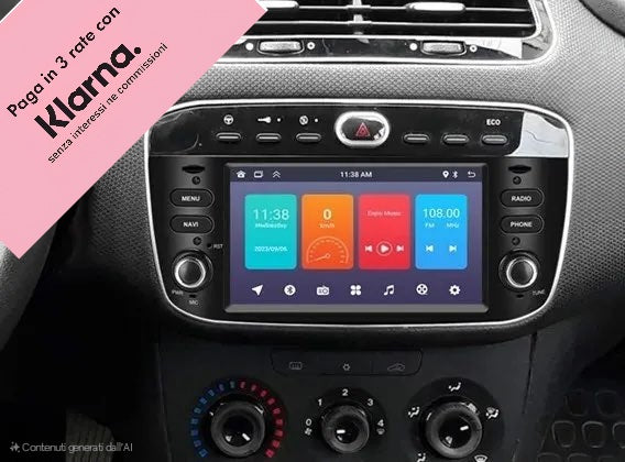 Fiat punto evo 7 pollici custom fit