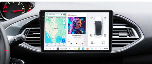 Autoradio Android 9 pollici custom fit Peugeot 308 2013-2017