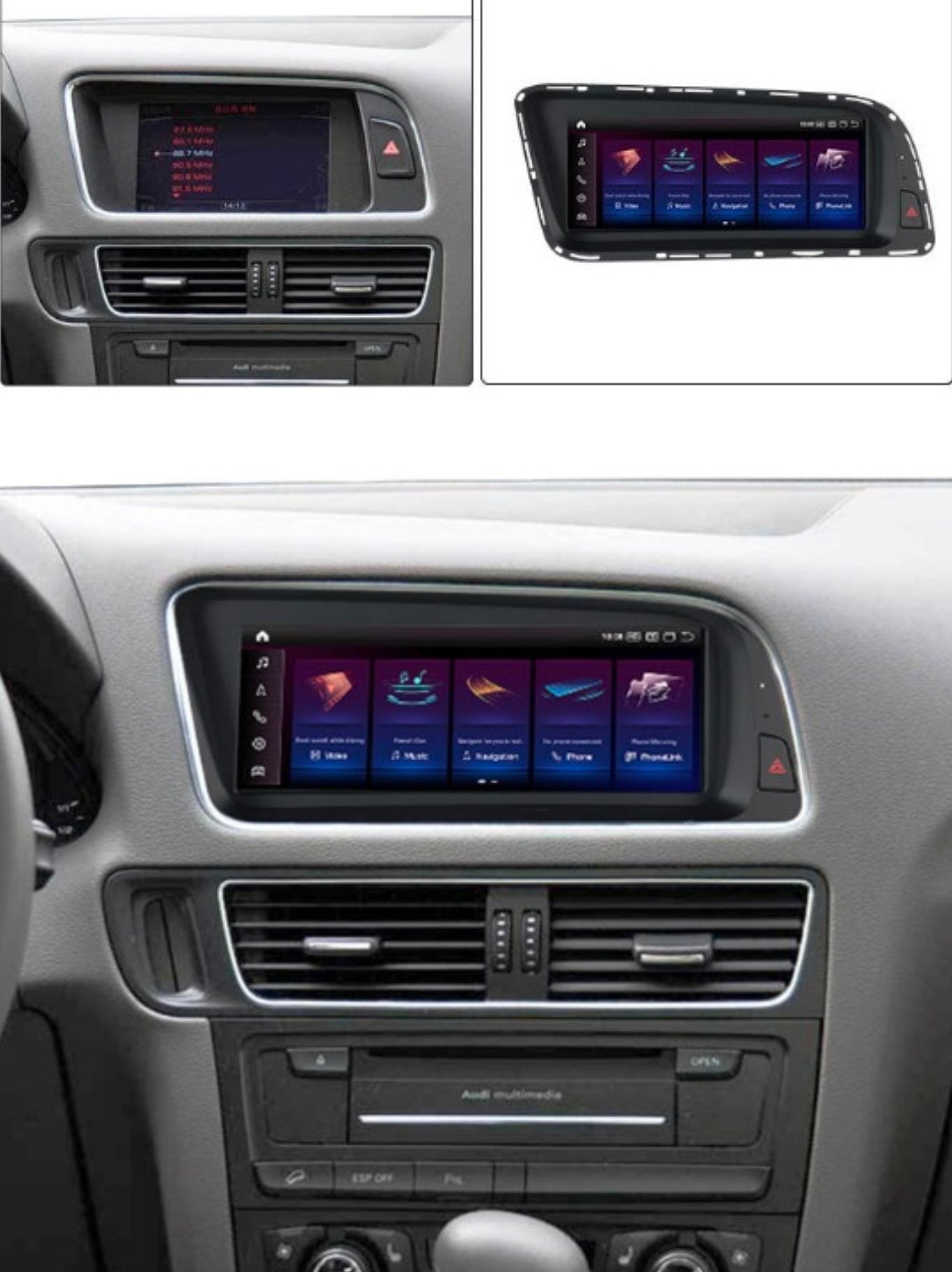 Autoradio Android Audi Q5 2009-2017 8.8 pollici / 10.25 pollici