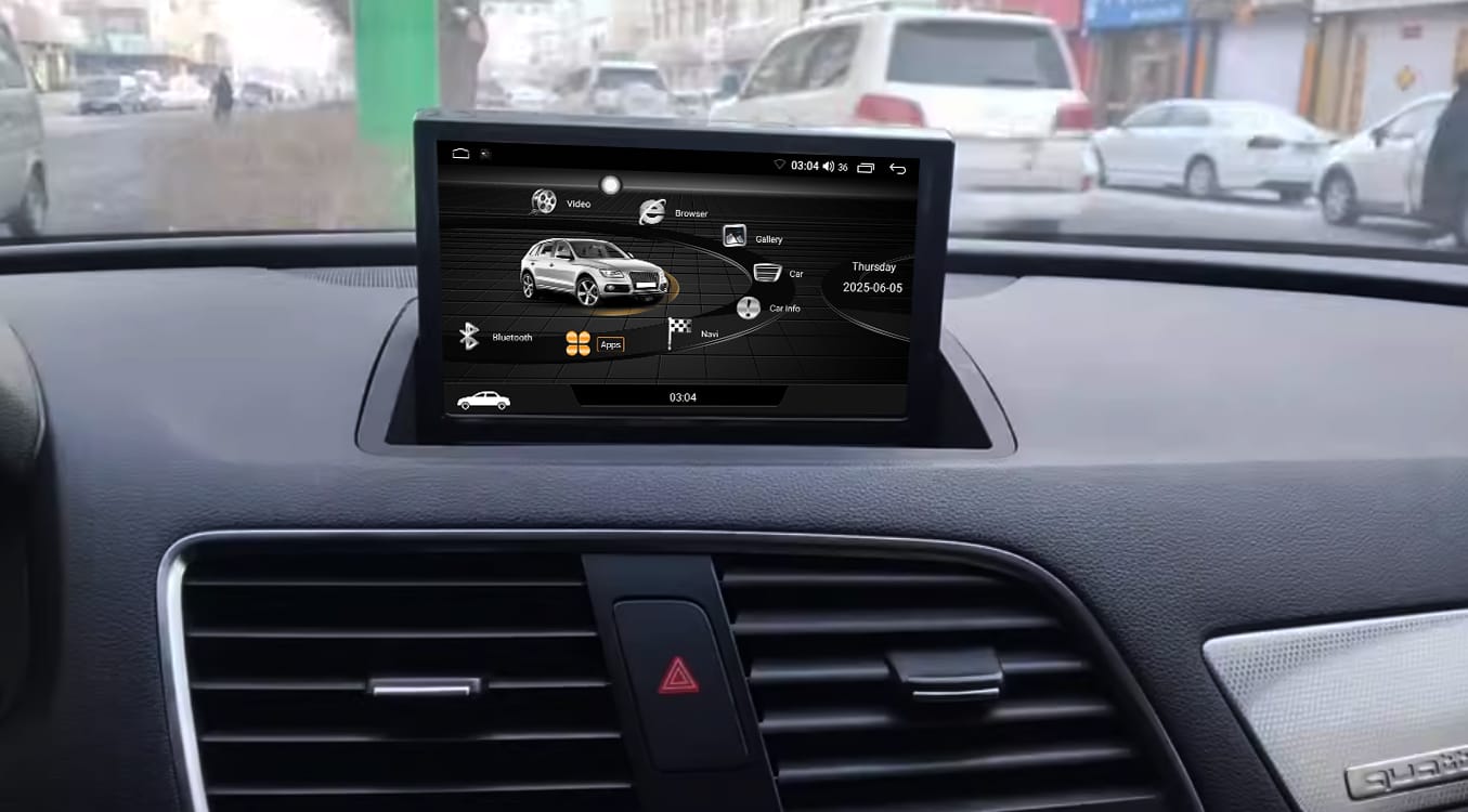 autoradio android audi Q3 8 pollici richiudibile
